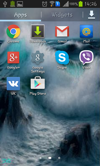 Screenshot dello Schermo Sea waves sul cellulare e tablet.