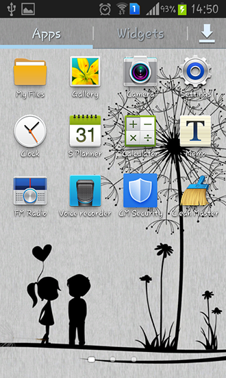 Screenshot dello Schermo Simple love sul cellulare e tablet.