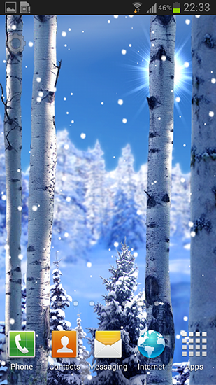 Screenshot dello Schermo Snowfall 2015 sul cellulare e tablet.