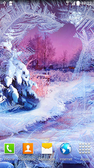 Screenshot dello Schermo Snowfall by Blackbird wallpapers sul cellulare e tablet.