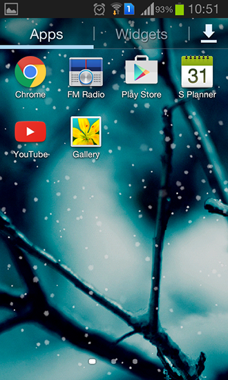 Screenshot dello Schermo Snowfall by Divarc group sul cellulare e tablet.