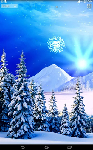 Screenshot dello Schermo Snowfall by Top Live Wallpapers Free sul cellulare e tablet.
