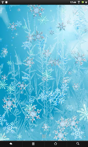 Screenshot dello Schermo Snowflakes sul cellulare e tablet.