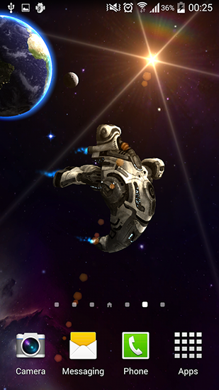 Screenshot dello Schermo Space explorer 3D sul cellulare e tablet.