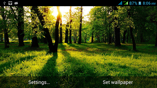 Screenshot dello Schermo Splendid nature sul cellulare e tablet.