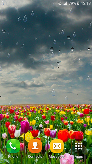 Screenshot dello Schermo Spring rain by Locos apps sul cellulare e tablet.