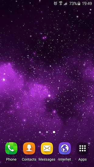 Screenshot dello Schermo Starry background sul cellulare e tablet.