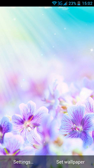 Screenshot dello Schermo Summer Flowers by Dynamic Live Wallpapers sul cellulare e tablet.