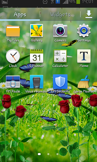 Screenshot dello Schermo Summer garden sul cellulare e tablet.