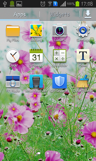 Screenshot dello Schermo Sweet flowers sul cellulare e tablet.