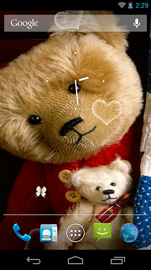 Screenshot dello Schermo Teddy bear HD sul cellulare e tablet.