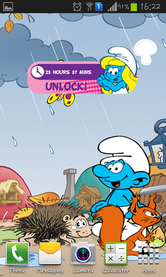 Screenshot dello Schermo The Smurfs sul cellulare e tablet.