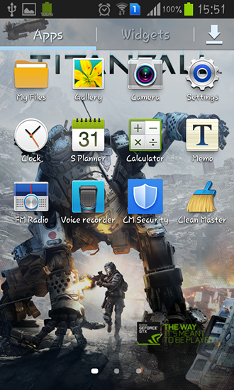 Screenshot dello Schermo Titanfall sul cellulare e tablet.