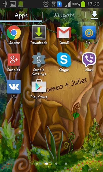 Screenshot dello Schermo Tree of love sul cellulare e tablet.