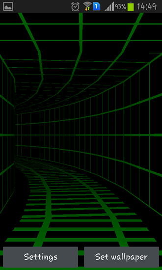 Screenshot dello Schermo Tunnel 3D sul cellulare e tablet.