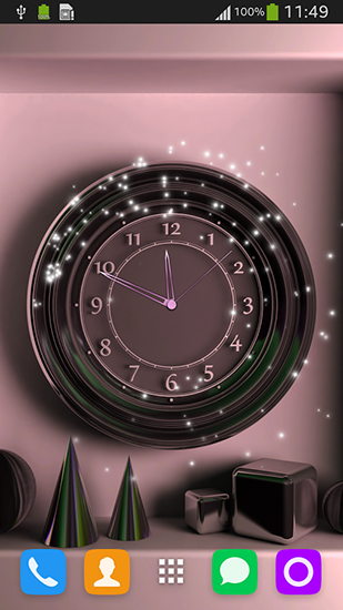 Screenshot dello Schermo Wall clock sul cellulare e tablet.