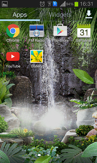 Screenshot dello Schermo Waterfall 3D sul cellulare e tablet.