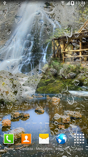 Screenshot dello Schermo Waterfalls sul cellulare e tablet.