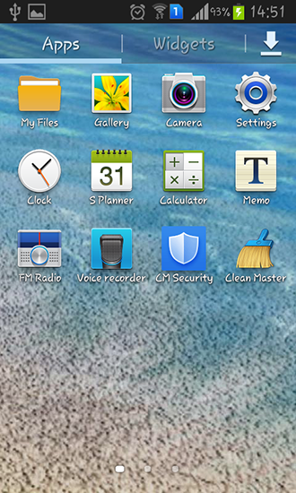 Screenshot dello Schermo Waves beach sul cellulare e tablet.