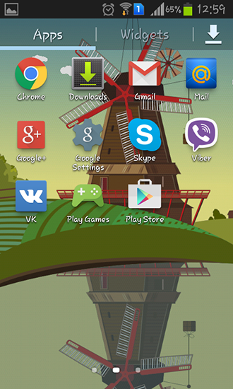 Screenshot dello Schermo Windmill and pond sul cellulare e tablet.
