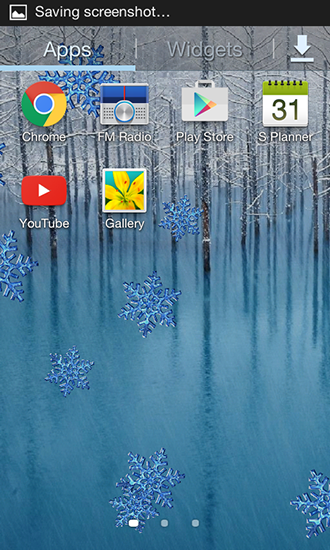 Screenshot dello Schermo Winter by Charlyk lwp sul cellulare e tablet.