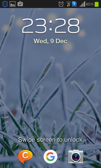 Screenshot dello Schermo Winter grass sul cellulare e tablet.