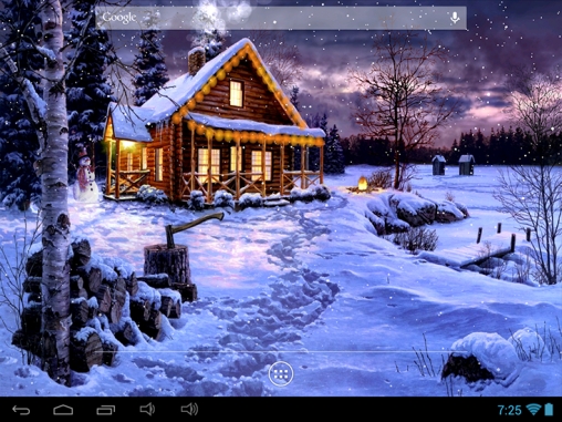 Screenshot dello Schermo Winter holiday sul cellulare e tablet.