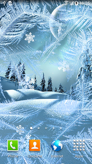 Screenshot dello Schermo Winter night by Blackbird wallpapers sul cellulare e tablet.