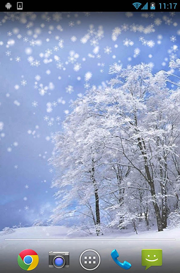 Screenshot dello Schermo Winter: Snow by Orchid sul cellulare e tablet.