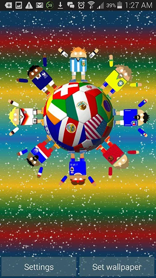 Screenshot dello Schermo World soccer robots sul cellulare e tablet.
