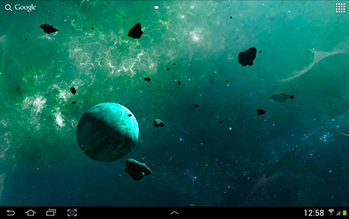 Screenshot dello Schermo Asteroids 3D sul cellulare e tablet.