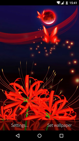 Butterfly and flower 3D