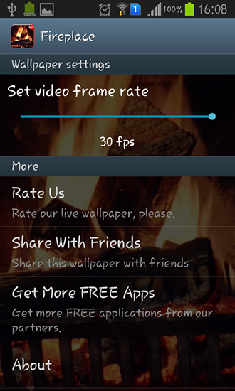 Fireplace video HD