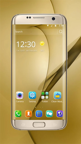 Gold theme for Samsung Galaxy S8 Plus