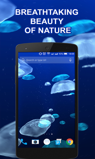 Scaricare Jellyfishes — sfondi animati gratuiti per l'Android su un Desktop. 