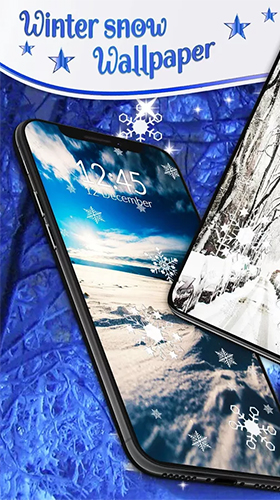 Winter snow by 3D HD Moving Live Wallpapers Magic Touch Clocks