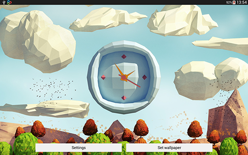 Live clock - scaricare Paesaggio sfondi animati per Android di cellulare gratuitamente.