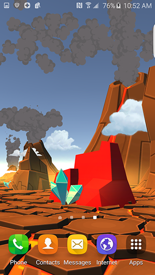 Cartoon volcano 3D