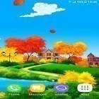 Oltre sfondi animati su Android Tree with falling leaves, scarica apk gratis Autumn sunny day.