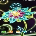 Scaricare sfondi in movimento Neon flowers by Live Wallpapers 3D per un desktop di telefoni e tablet.