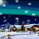 Oltre sfondi animati su Android Christmas 3D, scarica apk gratis Northern lights by Amax LWPS.