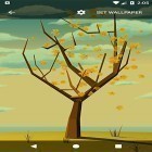 Oltre sfondi animati su Android Golden shine, scarica apk gratis Tree with falling leaves.