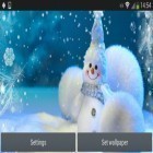 Oltre sfondi animati su Android Rose 3D, scarica apk gratis Christmas snowman.