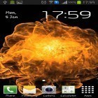 Oltre sfondi animati su Android Moonlight by Happy live wallpapers, scarica apk gratis Flames explosion.