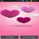 Oltre sfondi animati su Android Orchids, scarica apk gratis Fluffy hearts.