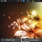 Oltre sfondi animati su Android Deep galaxies HD deluxe, scarica apk gratis Glowing flowers by Creative factory wallpapers.