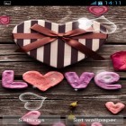 Oltre sfondi animati su Android Meteor, scarica apk gratis Love hearts.