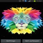 Oltre sfondi animati su Android Watching corn, scarica apk gratis Neon lion.