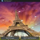 Oltre sfondi animati su Android Snowy night clock, scarica apk gratis Paris.