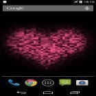 Oltre sfondi animati su Android Shiny rain HD, scarica apk gratis Pixel heart.